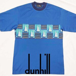 Dunhill Mens Blue Boater Sailboat Sailing Short T-Shirt NWOT S